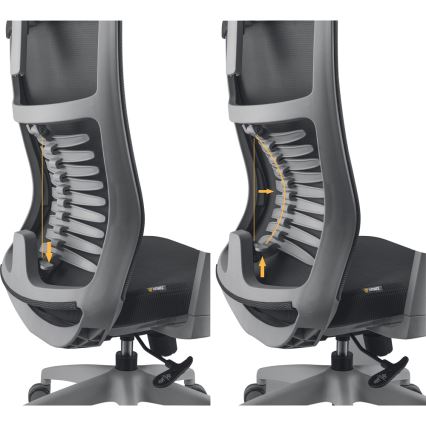 Yenkee - Kancelarijska stolica crna/siva