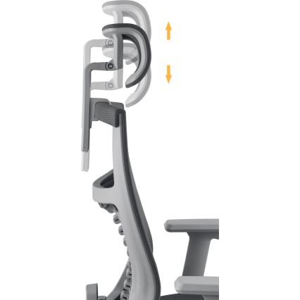 Yenkee - Kancelarijska stolica crna/siva