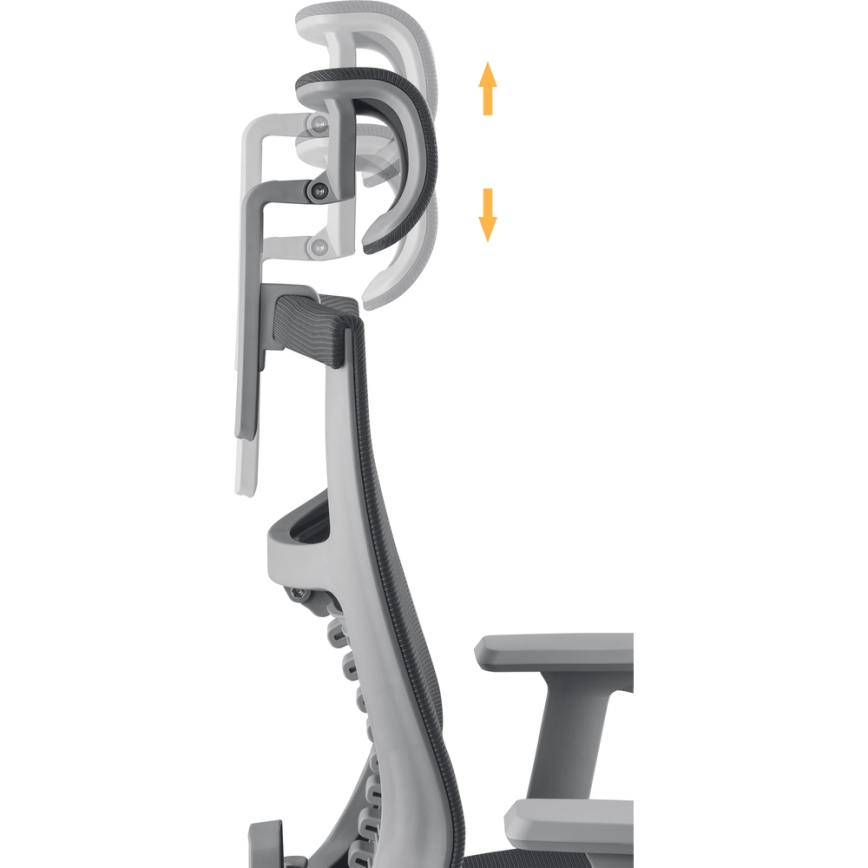 Yenkee - Kancelarijska stolica crna/siva