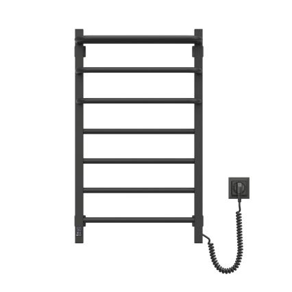 električni za kupatilo radijator sa termostatom FORTIS 350W/230V 80,6 cm IP44 crno desna uglast