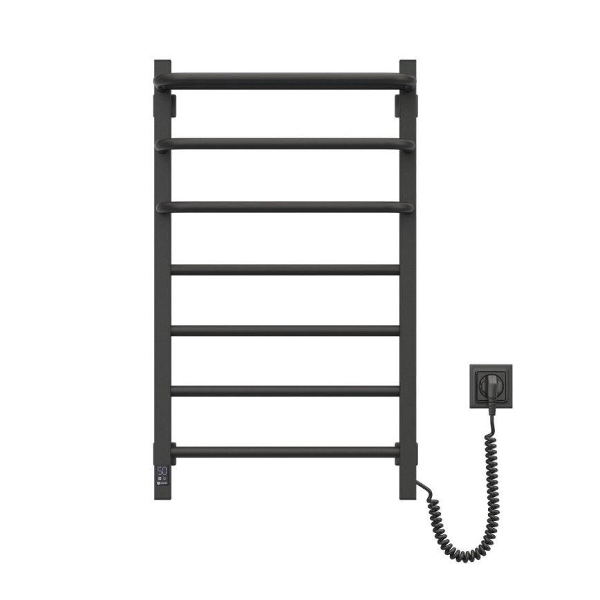 električni za kupatilo radijator sa termostatom FORTIS 350W/230V 80,6 cm IP44 crno desna uglast
