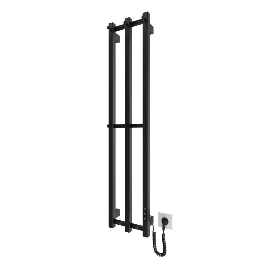 Za kupatilo radijator HF SLIM 110W/230V 117x25 cm crno uglast
