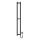Za kupatilo radijator HF SLIM 80W/230V 117x14 cm crno uglast