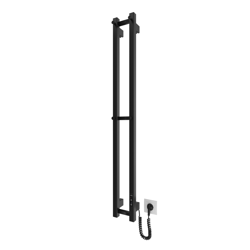Za kupatilo radijator HF SLIM 80W/230V 117x14 cm crno uglast