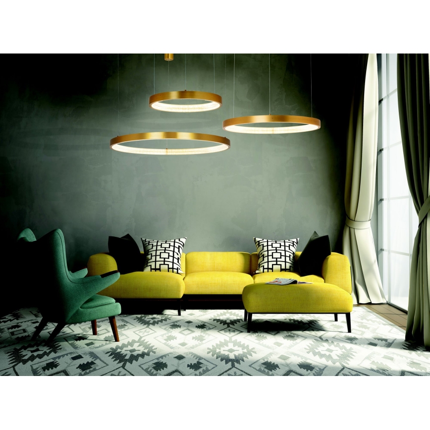 Zambelis 2007 - LED prigušiva luster na sajli LED/50W/230V zlatan