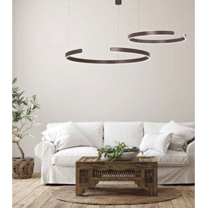 Zambelis 2013 - LED prigušiva luster na sajli LED/40W/230V braon