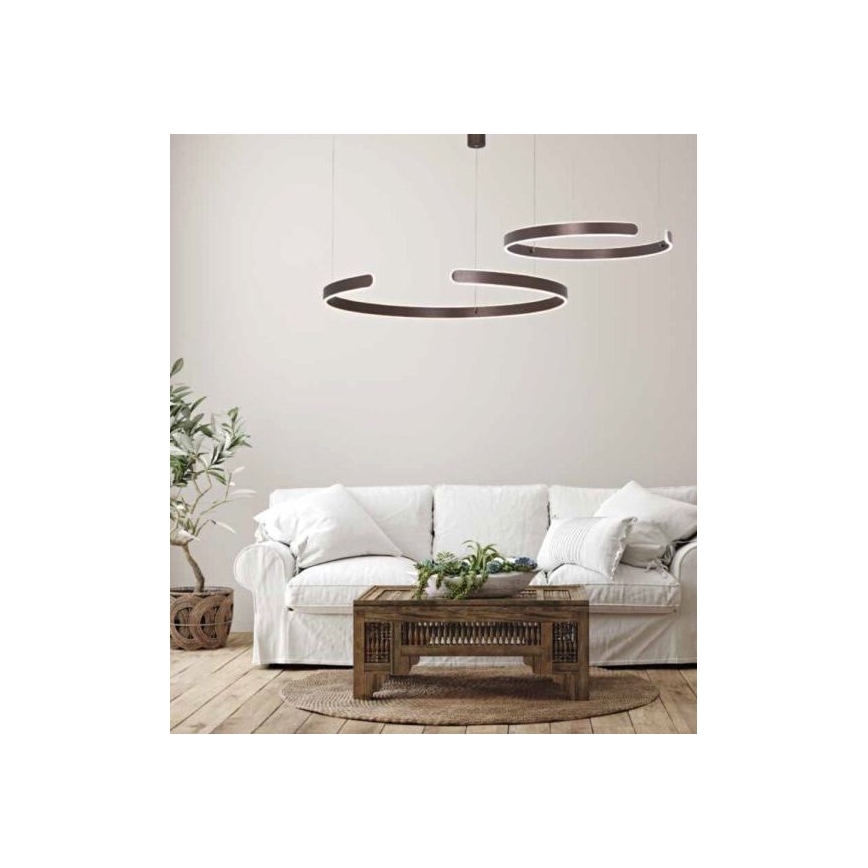 Zambelis 2013 - LED prigušiva luster na sajli LED/40W/230V braon