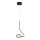 Zambelis 22045 - LED prigušiva luster na sajli LED/7W/230V CRI90 crna