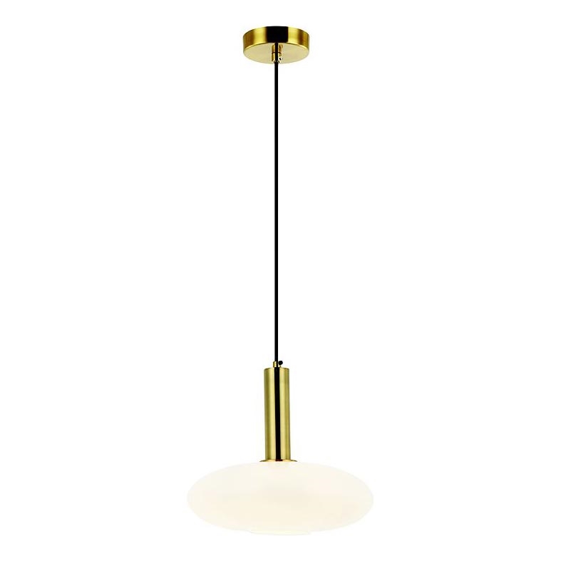 Zambelis 22072 - Luster na sajli 1xE27/40W/230V, prečnik 30 cm, u zlatnoj boji
