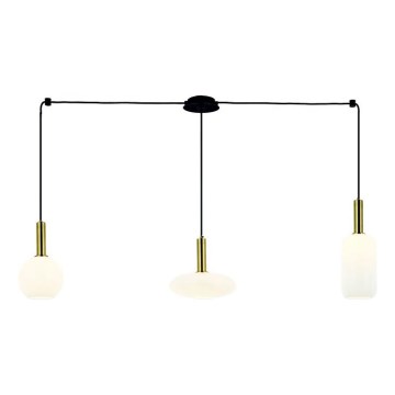 Zambelis 22151 - Zlatni luster na sajli u obliku pauka 3xE27/40W/230V