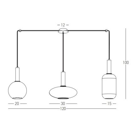 Zambelis 22151 - Zlatni luster na sajli u obliku pauka 3xE27/40W/230V