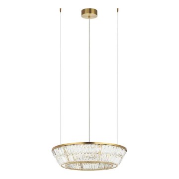 Zambelis 23046 - LED prigušiva kristalni luster na sajli LED/38W/230V CRI 90 3000K pr. 60 cm mesing