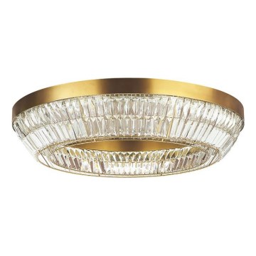 Zambelis 23049 - LED prigušiva kristalna plafonska lampa LED/55W/230V CRI 90 3000K prečnik 80 cm mesing