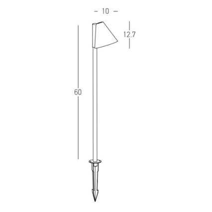 Zambelis E281 - Spoljašnja lampa 1xGU10/20W/230V IP65 antracitna