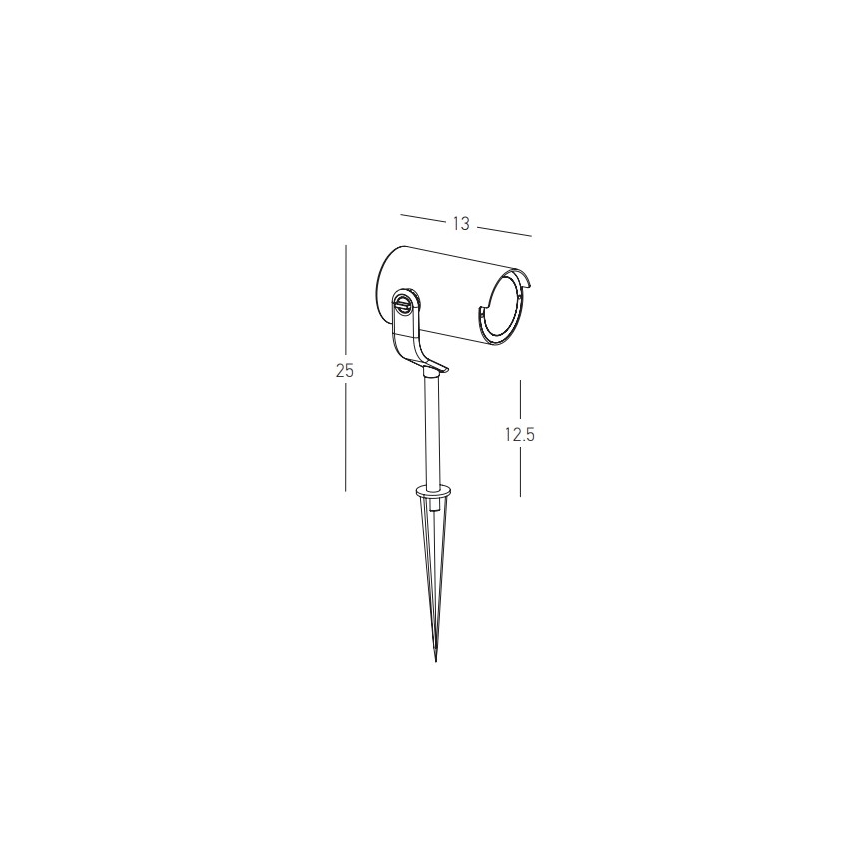 Zambelis E284 - Spoljašnja lampa 1xGU10/20W/230V IP65 braon