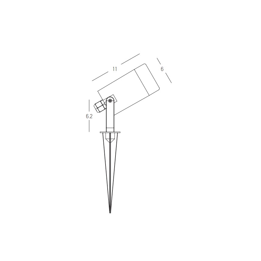 Zambelis E312 - Spoljašnja lampa 1xGU10/7W/230V IP54
