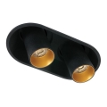 Zambelis Z11207-B - LED ugradna spot svetiljka 2xLED/7W/230V CRI90 crna