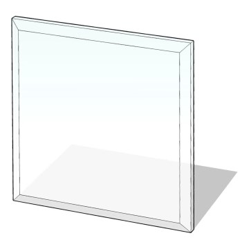 Zaštitno staklo ispod peći 800x800x8 mm, kvadratno