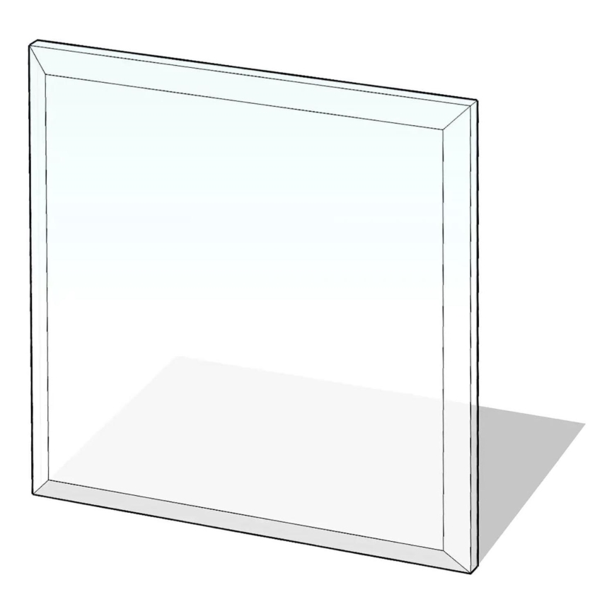 Zaštitno staklo ispod peći 800x800x8 mm, kvadratno