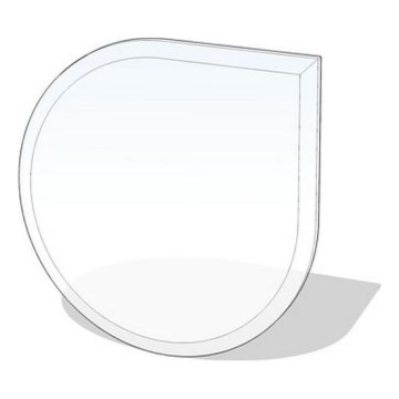 Zaštitno staklo za peć 1100x1100x8 mm suza