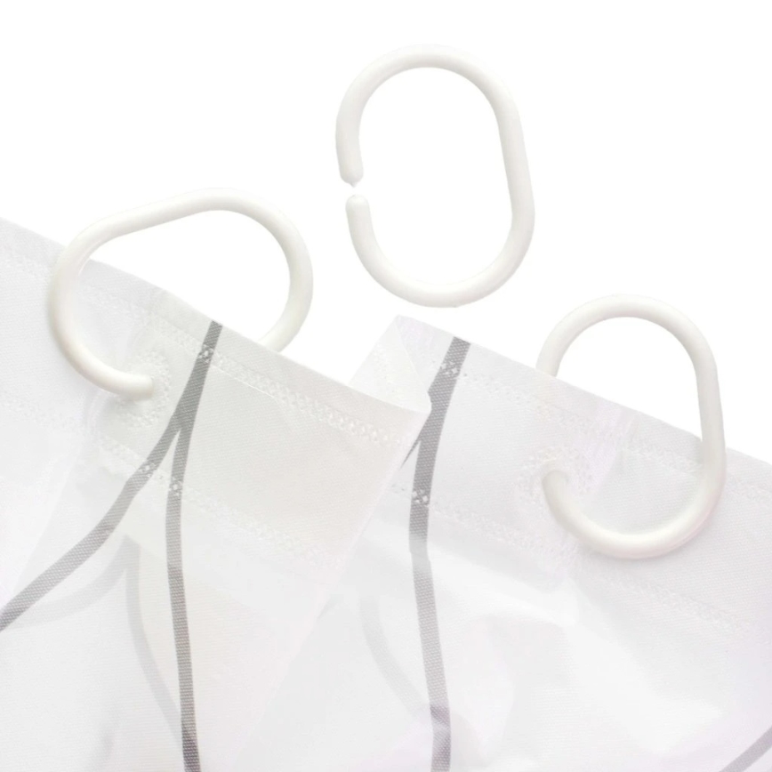 Zavesa za tuš TORO PREMIUM 178x199 cm sa cvetnim motivom