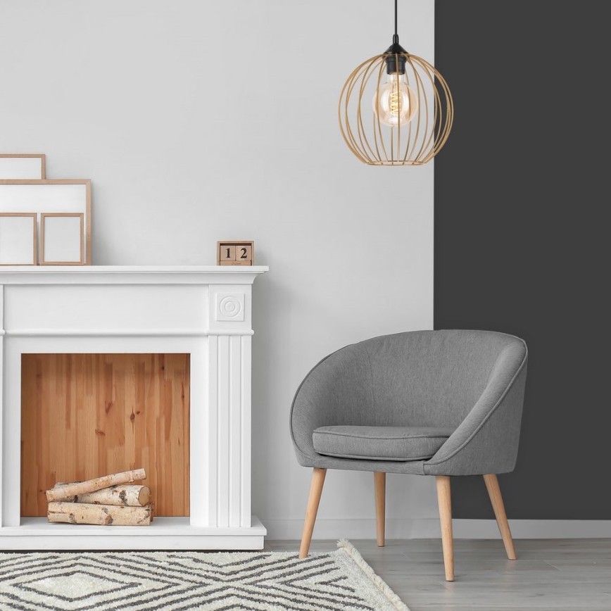 Zavesni luster ZOYA na sajli 1xE27/60W/230V, mesing