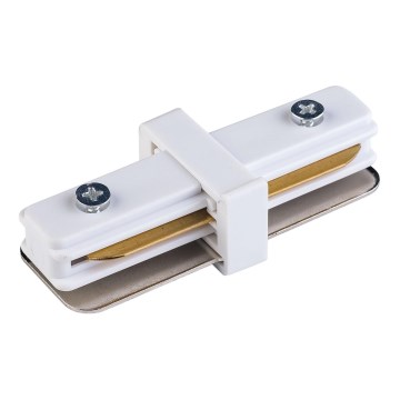 Završna kapa za šinski sistem TRACER, jednofazna, ravna, bela