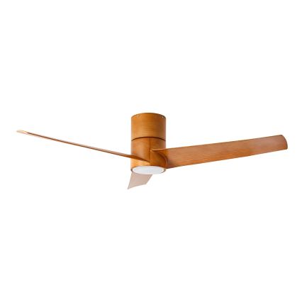 ZEVENTI - LED plafonski ventilator BARROSA LED/18W/230V 3000/4000/6000K Wi-Fi Tuya braon + daljinski upravljač