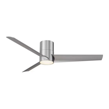 ZEVENTI - LED plafonski ventilator BARROSA LED/18W/230V 3000/4000/6000K Wi-Fi Tuya mat hrom + daljinski upravljač