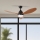 ZEVENTI - LED plafonski ventilator MURO LED/18W/230V 3000/4000/6000K Wi-Fi Tuya crna + daljinski upravljač