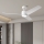 ZEVENTI - LED plafonski ventilator ORVIETO LED/18W/230V 3000-6000K Wi-Fi Tuya bela + daljinski upravljač