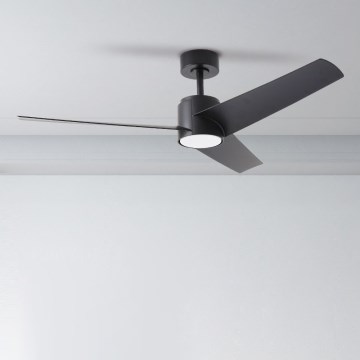 ZEVENTI - LED plafonski ventilator ORVIETO LED/18W/230V 3000-6000K Wi-Fi Tuya crni + daljinski upravljač