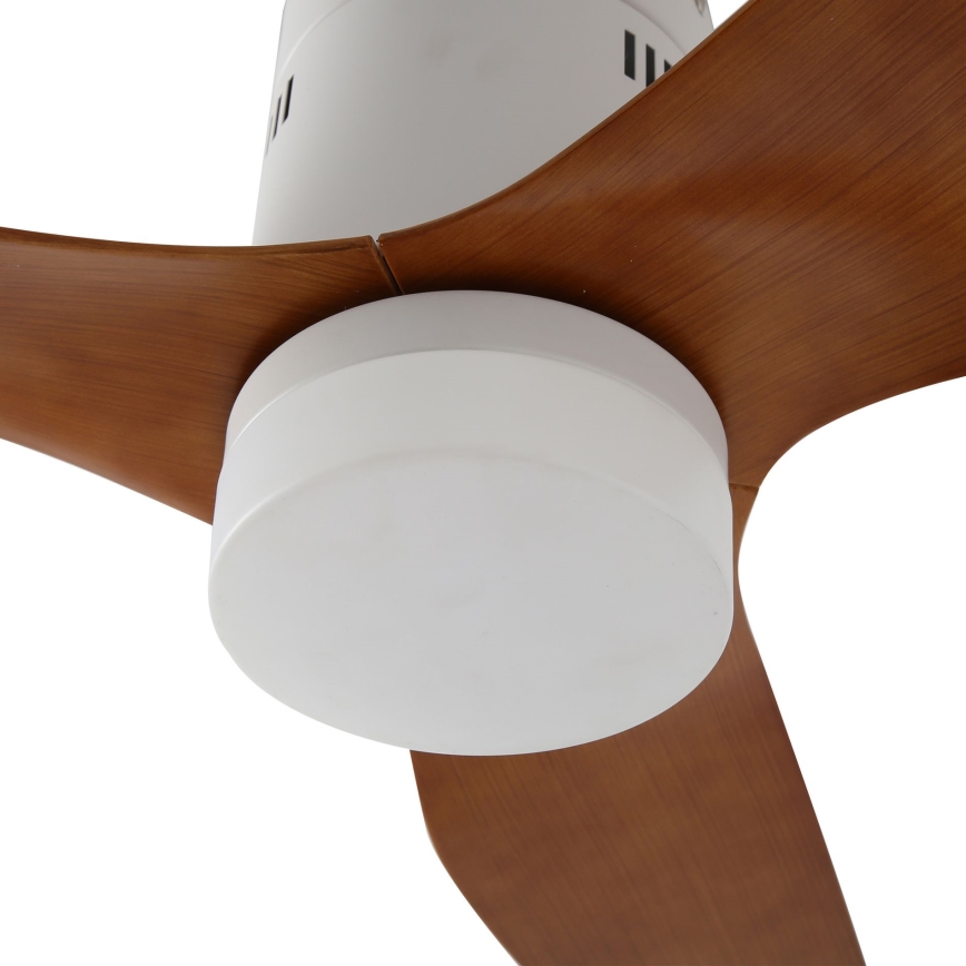 ZEVENTI - LED plafonski ventilator PADUA LED/18W/230V 3000-6000K Wi-Fi Tuya bela/braon + daljinski upravljač