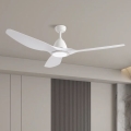 ZEVENTI - LED plafonski ventilator URBINO LED/20W/230V 3000-6000K Wi-Fi Tuya beli + daljinski upravljač