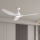 ZEVENTI - LED plafonski ventilator URBINO LED/20W/230V 3000-6000K Wi-Fi Tuya beli + daljinski upravljač