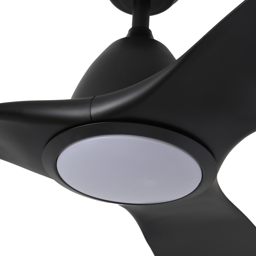 ZEVENTI - LED stropni ventilator URBINO LED/20W/230V 3000-6000K Wi-Fi Tuya crna + daljinski upravljač