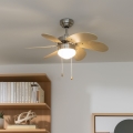 ZEVENTI - Plafonski ventilator FAMARA 1xE14/60W/230V bež