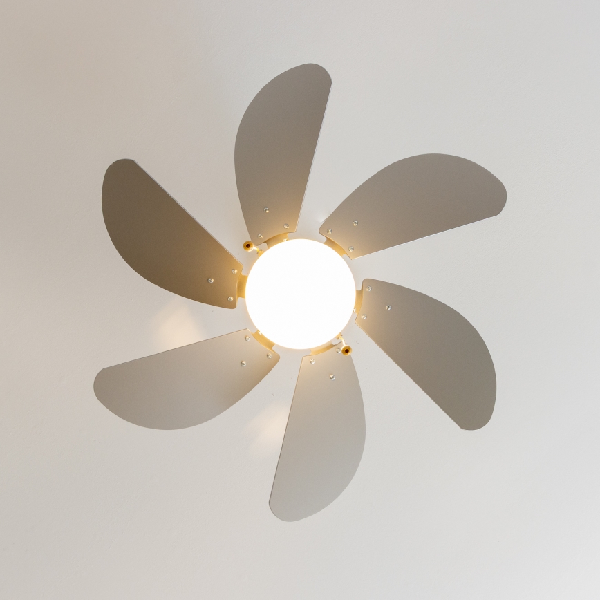 ZEVENTI - Plafonski ventilator FAMARA 1xE14/60W/230V siva