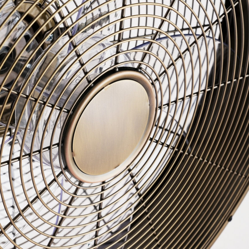 ZEVENTI - Zidni ventilator FANNY 50W/230V brončani + daljinsko upravljanje