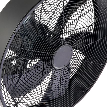 ZEVENTI - Zidni ventilator FANNY 50W/230V crni + daljinski upravljač