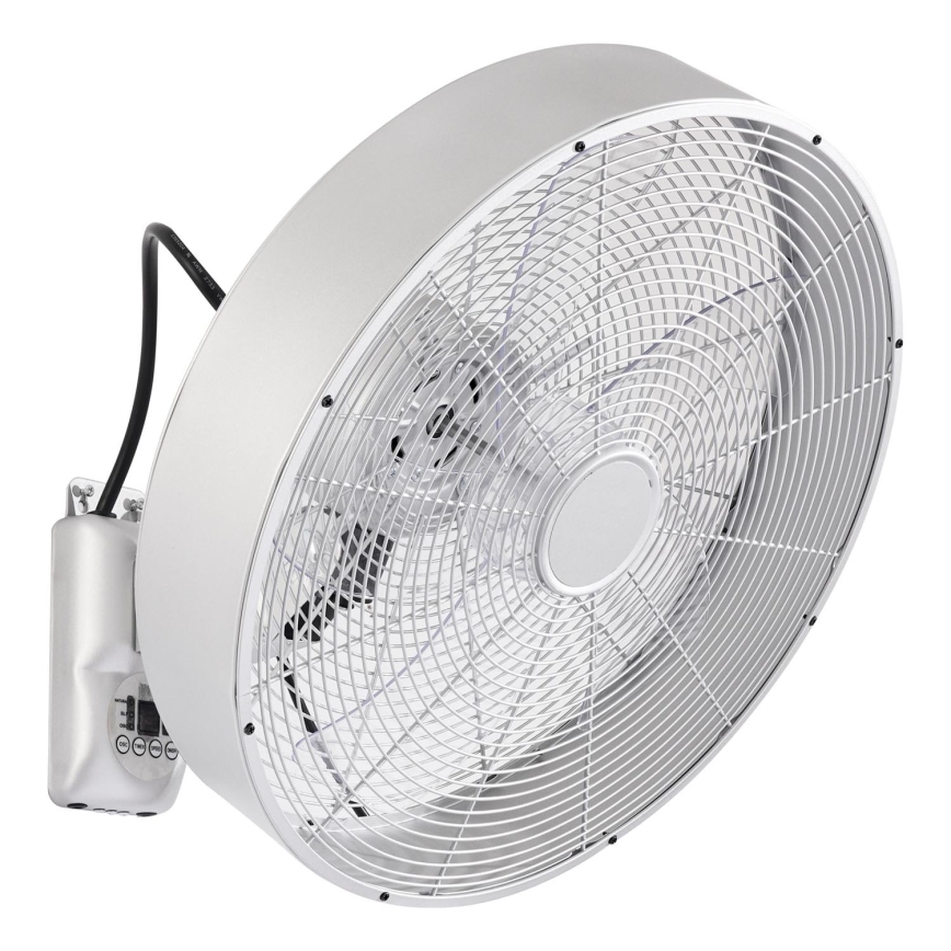 ZEVENTI - Zidni ventilator FANNY 50W/230V mat hrom + daljinski upravljač