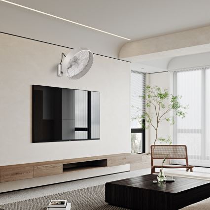 ZEVENTI - Zidni ventilator FANNY 50W/230V mat hrom + daljinski upravljač