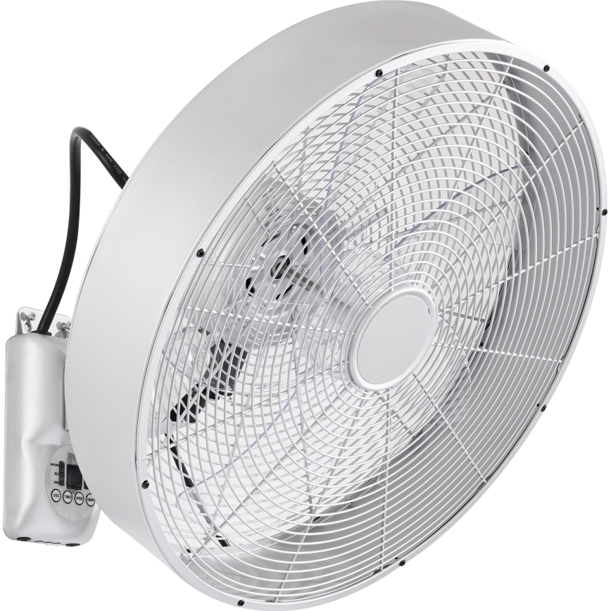 ZEVENTI - Zidni ventilator FANNY 50W/230V mat hrom + daljinski upravljač
