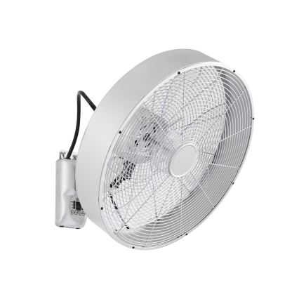 ZEVENTI - Zidni ventilator FANNY 50W/230V mat hrom + daljinski upravljač