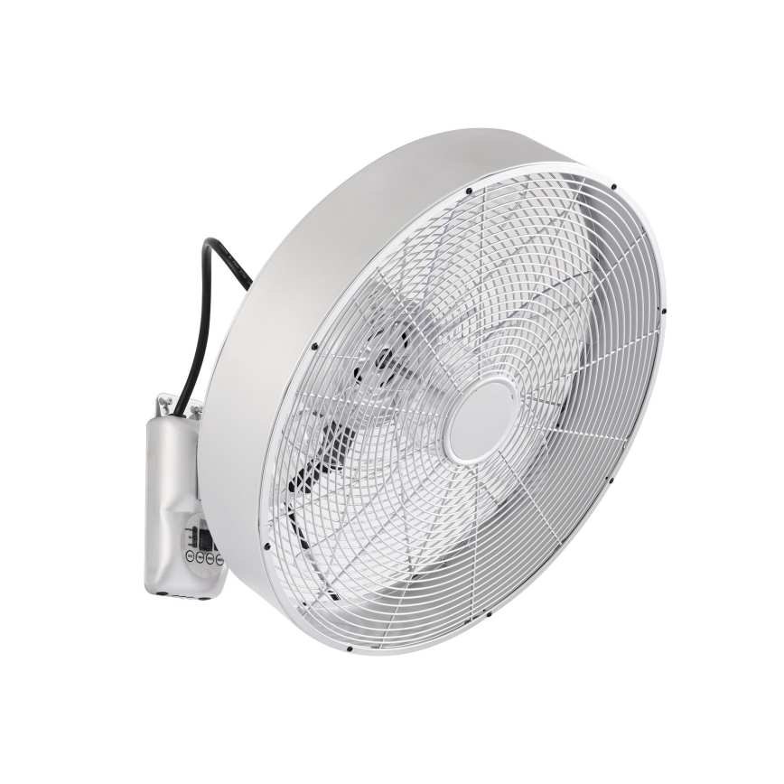 ZEVENTI - Zidni ventilator FANNY 50W/230V mat hrom + daljinski upravljač