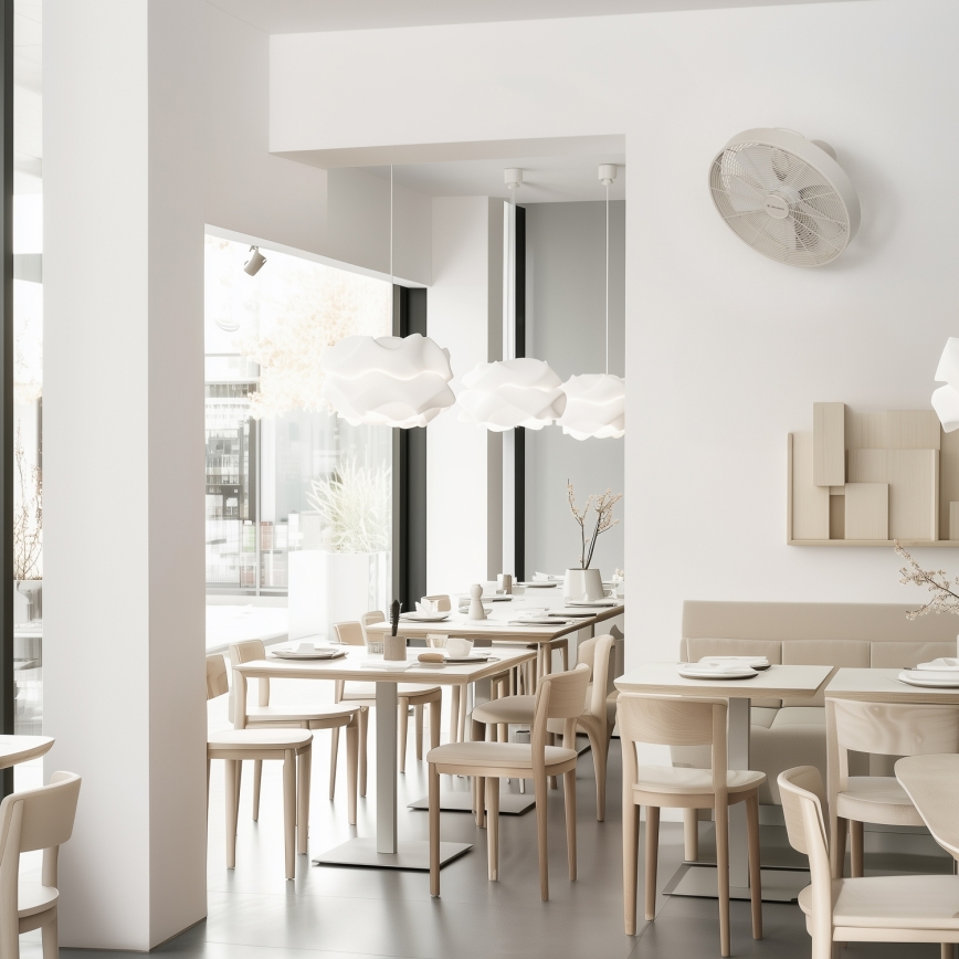 ZEVENTI - Zidni ventilator FREEZE 50W/230V, prečnik 40 cm, beo, sa daljinskim upravljačem