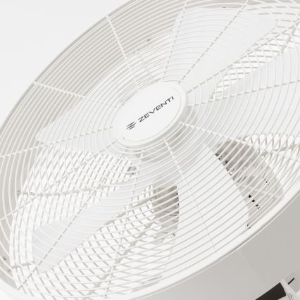 ZEVENTI - Zidni ventilator FREEZE 50W/230V, prečnik 40 cm, beo, sa daljinskim upravljačem