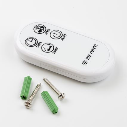 ZEVENTI - Zidni ventilator FREEZE 50W/230V, prečnik 40 cm, beo, sa daljinskim upravljačem