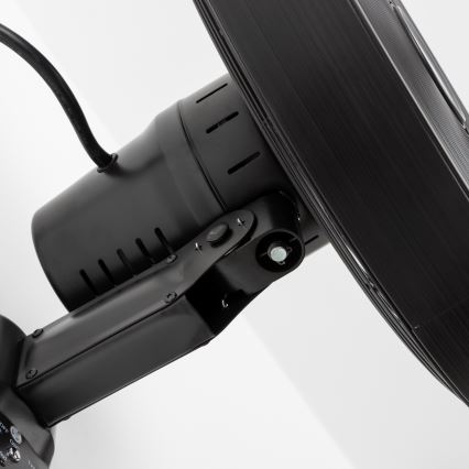 ZEVENTI - Zidni ventilator FREEZE 50W/230V prečnika 40 cm, crni + daljinski upravljač