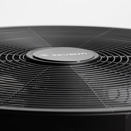 ZEVENTI - Zidni ventilator FREEZE 50W/230V prečnika 40 cm, crni + daljinski upravljač